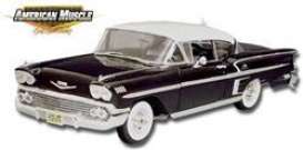 Chevrolet  - 1958 black/white roof - 1:18 - ERTL - ertv02864 | The Diecast Company