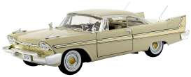 Plymouth  - 1958 beige - 1:18 - Motor Max - 73115be - mmax73115be | The Diecast Company