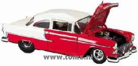 Chevrolet  - 1955 Red/White - 1:18 - Hotwheels - mvB1529 - hwmvB1529 | The Diecast Company