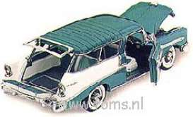 Chevrolet  - 1956 turquoise/white - 1:24 - Franklin Mint - fb11wc88 | The Diecast Company