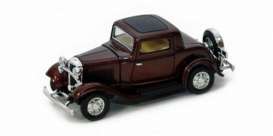 Ford  - 1932 burgundy - 1:43 - Lucky Diecast - 94231bg - ldc94231bg | The Diecast Company