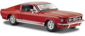 Ford  - Mustang GT 1967 red - 1:24 - Maisto - 31260r - mai31260r | The Diecast Company