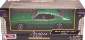 Pontiac  - 1969 green - 1:24 - Motor Max - 73242gn - mmax73242gn | The Diecast Company