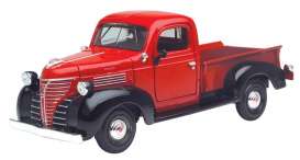 Plymouth  - 1941 red - 1:24 - Motor Max - 73278r - mmax73278r | The Diecast Company