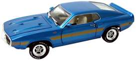 Shelby  - 1969 blue w/gold stripe - 1:18 - ERTL - ertl33962 | The Diecast Company