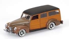 Ford  - 1940 brown - 1:43 - Minichamps - 400082111 - mc400082111 | The Diecast Company