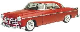 Chrysler  - 1955 red - 1:24 - Motor Max - 73302r - mmax73302r | The Diecast Company