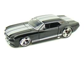 Ford  - 1965 black w/silver stripes - 1:24 - Jada Toys - 90543bk - jada90543bk | The Diecast Company