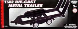 Trailer  - black - 1:43 - Motor Max - 76081 - mmax76081 | The Diecast Company