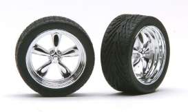 Rims & tires Wheels & tires - chrome - 1:24 - Pegasus - hs2301 - pghs2301 | The Diecast Company