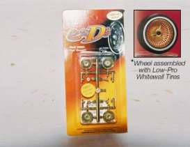 Rims & tires Wheels & tires - gold - 1:25 - Hoppin Hydro - s0501 - hops0501 | The Diecast Company