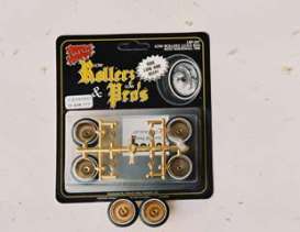 Wheels & tires Rims & tires - gold - 1:25 - Hoppin Hydro - s0507 - hops0507 | The Diecast Company