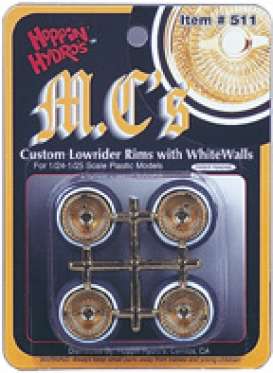 Rims & tires Wheels & tires - gold - 1:25 - Hoppin Hydro - s0511 - hops0511 | The Diecast Company