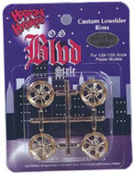 Wheels & tires  - gold - 1:25 - Hoppin Hydro - s0513 - hops0513 | The Diecast Company