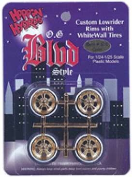 Rims & tires Wheels & tires - gold - 1:24 - Hoppin Hydro - s0515 - hops0515 | The Diecast Company