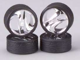 Wheels & tires  - chrome - 1:24 - Hoppin Hydro - s0525 - hops0525 | The Diecast Company