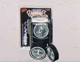 Rims & tires Wheels & tires - chrome - 1:18 - Hoppin Hydro - s0550 - hops0550 | The Diecast Company