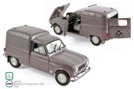 Renault  - 4 Fourgonnette 1965 grey - 1:18 - Norev - 185190 - nor185190 | The Diecast Company