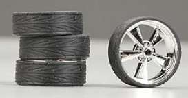 Rims & tires  - chrome - 1:24 - Hoppin Hydro - s0562 - hops0562 | The Diecast Company