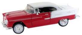 Chevrolet  - Bel Air 1955 red/white - 1:24 - Motor Max - 73229 - mmax73229r | The Diecast Company