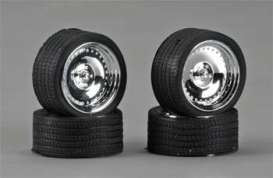 Rims & tires Wheels & tires - chrome - 1:24 - Pegasus - hs2311 - pghs2311 | The Diecast Company