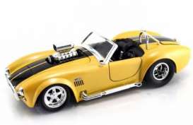 Shelby  - 1965 yellow w/black stripe - 1:24 - Jada Toys - 91617y - jada91617y | The Diecast Company