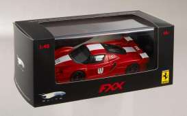 Ferrari  - 2006 red w/white stripes - 1:43 - Hotwheels Elite - mvN5607 - hwmvN5607 | The Diecast Company