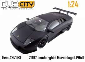 Lamborghini  - 2007 mat black - 1:24 - Jada Toys - 92081bk - jada92081bk | The Diecast Company