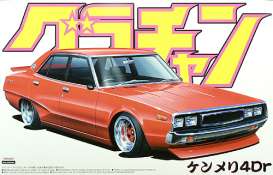 Nissan  - Skyline 4dr(GC110) 1972  - 1:24 - Aoshima - 04271 - abk04271 | The Diecast Company