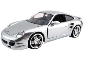 Porsche  - 2007 silver - 1:24 - Jada Toys - 91851s - jada91851s | The Diecast Company