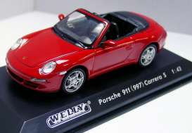 Porsche  - 2006 red - 1:43 - Welly - 43014Cr - welly43014Cr | The Diecast Company