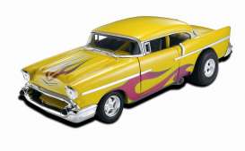Chevrolet  - Bel Air Drtag Version 1957 yellow - 1:18 - Hotwheels - mv21356 - hwmv21356 | The Diecast Company