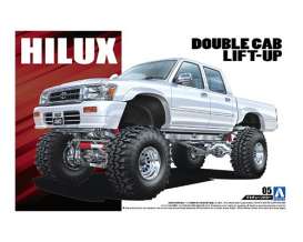 Toyota  - Hilux Double Cab Lift-Up  - 1:24 - Aoshima - 06131 - abk06131 | The Diecast Company