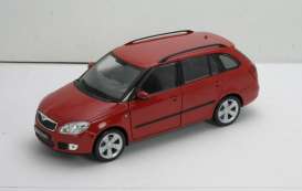 Skoda  - 2009 red - 1:24 - Welly - 22519r - welly22519r | The Diecast Company