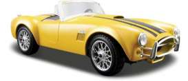 Shelby  - Cobra 427 1965 yellow/black - 1:24 - Maisto - 31276y - mai31276y | The Diecast Company