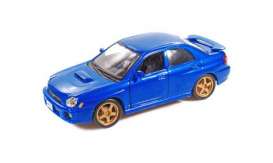 Subaru  - 2002 metallic blue - 1:24 - Bburago - 22090b - bura22090b | The Diecast Company