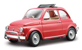 Fiat  - 1968 red - 1:24 - Bburago - 22099r - bura22099r | The Diecast Company