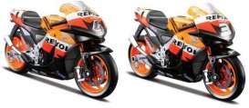 Honda  - 2009 orange/blue - 1:18 - Maisto - 31571 - mai31571 | The Diecast Company