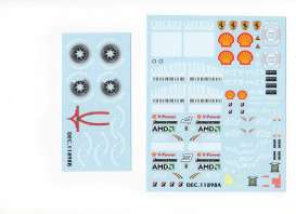 Ferrari  - 2009  - 1:18 - Colorado Decals - dec11898 | The Diecast Company