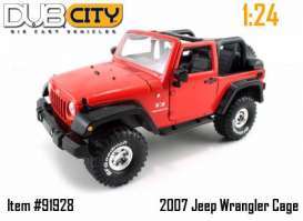 Jeep  - 2007 red - 1:24 - Jada Toys - 91550Cr - jada91550Cr | The Diecast Company