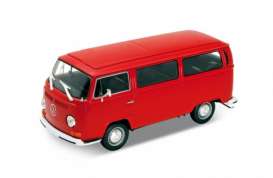 Volkswagen  - 1972 red - 1:24 - Welly - 22472r - welly22472r | The Diecast Company