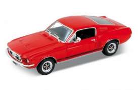 Ford  - 1967 red - 1:24 - Welly - 22522r - welly22522r | The Diecast Company