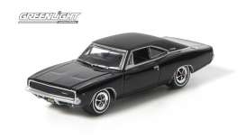 Dodge  - Charger R/T 1968 black - 1:64 - GreenLight - 44724 - gl44724 | The Diecast Company
