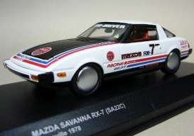 Mazda  - Savanna RX7 1978 white/black - 1:43 - Kyosho - 3283A - kyo3283A | The Diecast Company