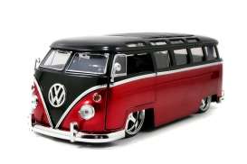 Volkswagen  - 1962 red/black - 1:24 - Jada Toys - 91694r - jada91694r | The Diecast Company