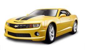 Chevrolet  - Camaro SS/RS 2010 yellow/black - 1:18 - Maisto - 31173y - mai31173y | The Diecast Company