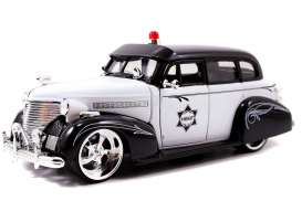 Chevrolet  - 1939 black/white - 1:24 - Jada Toys - 96391 - jada96391 | The Diecast Company