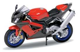 Aprilia  - RSV 1000R red - 1:18 - Welly - 12808 - welly12808 | The Diecast Company