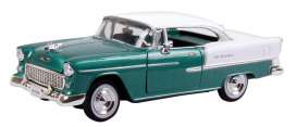 Chevrolet  - 1955 dark green/white - 1:18 - Motor Max - 73185gn - mmax73185gn | The Diecast Company