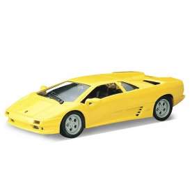 Lamborghini  - Diablo 1995 yellow - 1:24 - Welly - 29374 - welly29374y | The Diecast Company